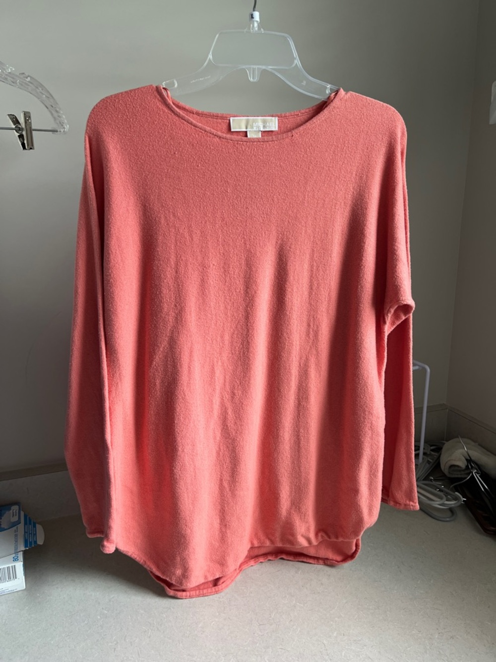 Michael Kors Coral Crewneck Knit Top